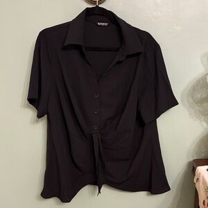 BloomChic Black Button Down Shirt